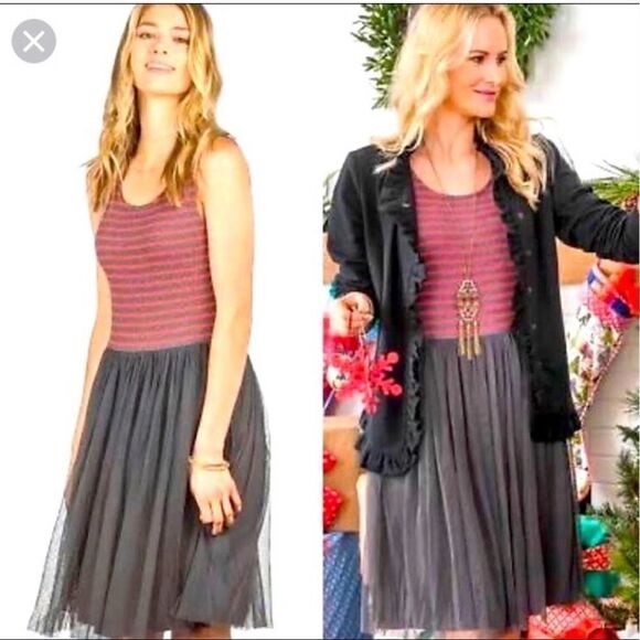 Matilda Jane T’was The Night Fit & Flare Tulle Dress - Picture 1 of 9